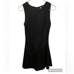 STUNNING Sandro Black Lace Mini Dress